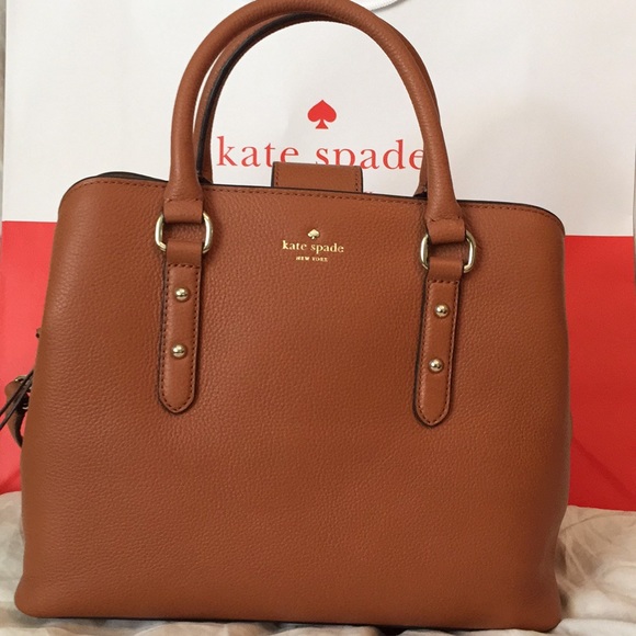 kate spade Handbags - Warm Cognac Evangelie Larchmont Avenue WKRU5376
